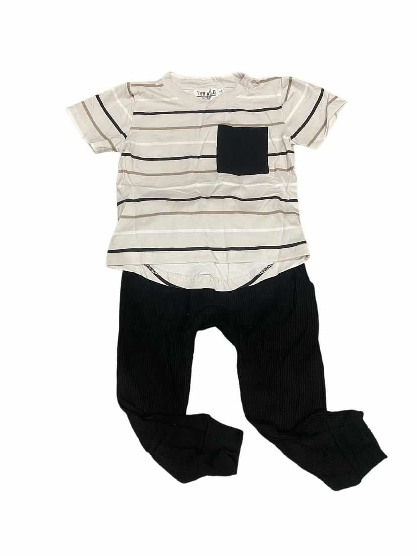 Black/white striped shirt