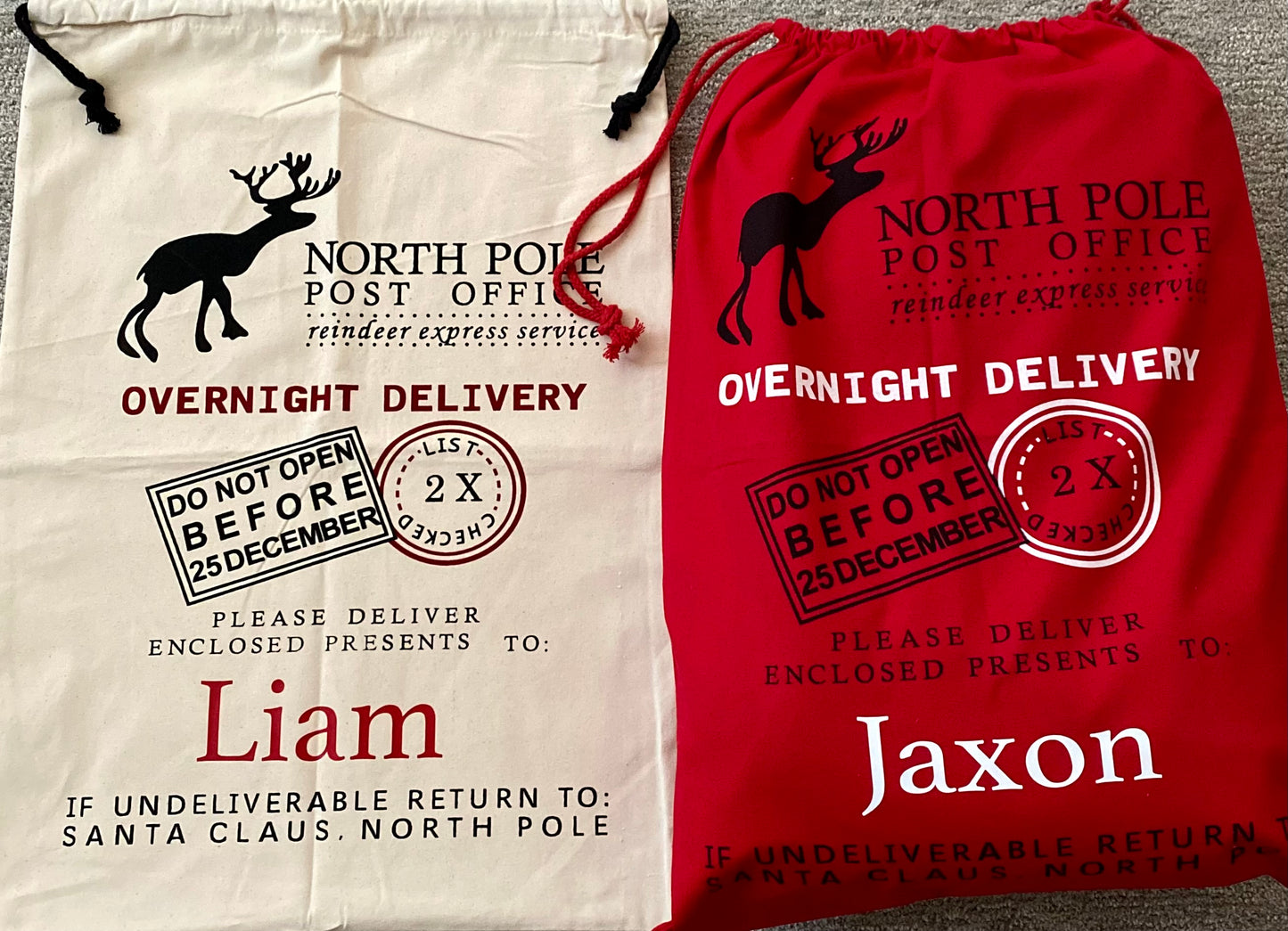 Santa sacks