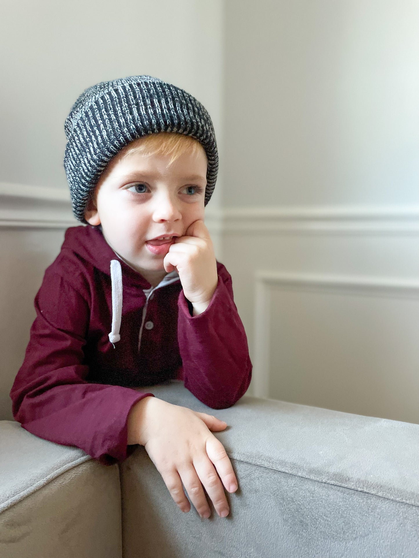Burgundy Henley