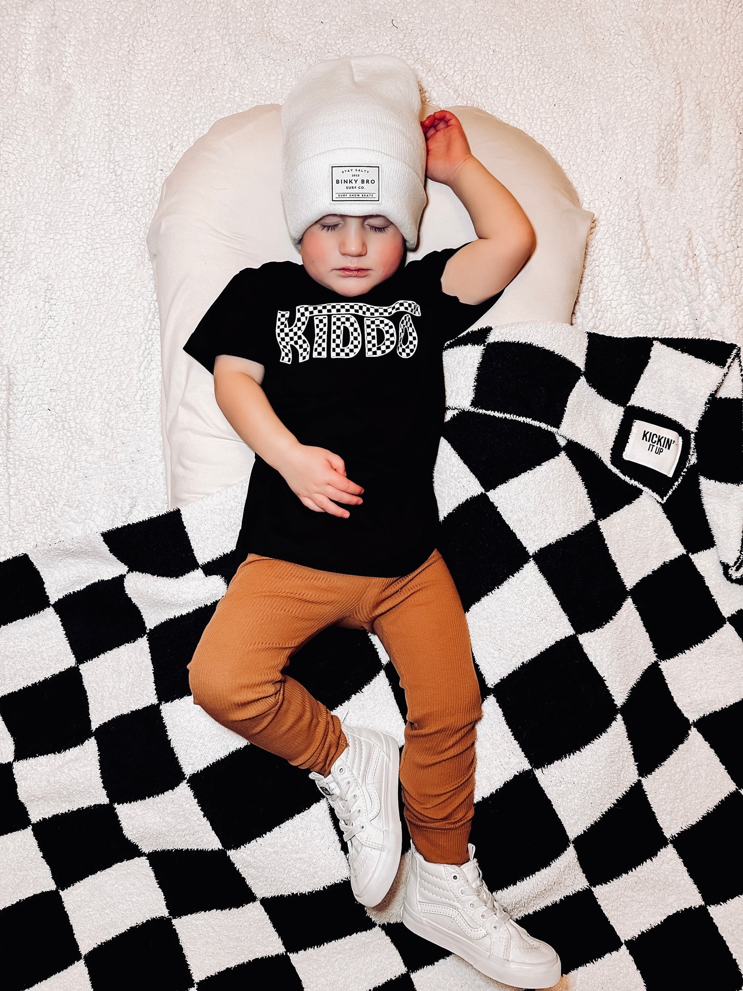 Checked out kiddo