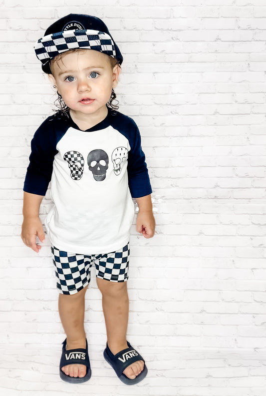 Skelly head raglan