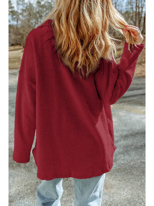 Red relaxed jacket