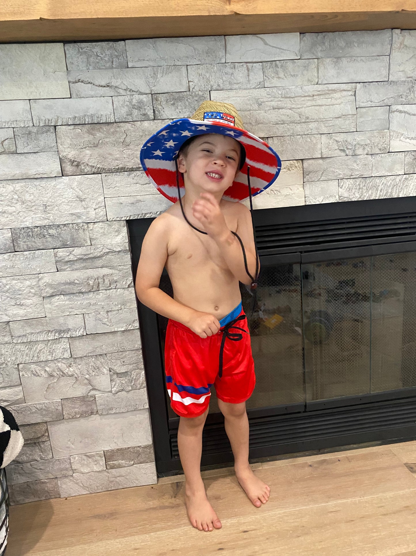 American swim trunk